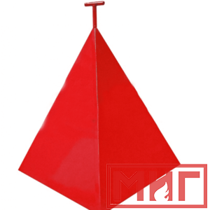 Фото 2 - Пожарная пирамида для пожарного гидранта 750x750x900 (Трехгранная).